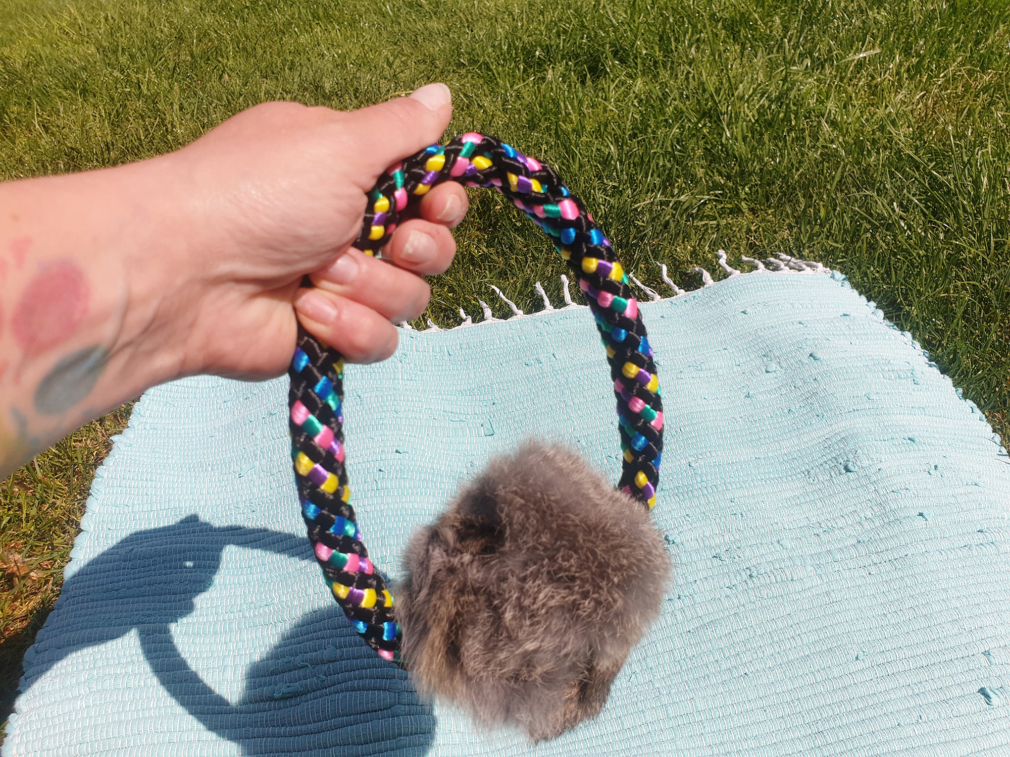 Rabbit ball on ribbon Melli4Dogs Shop