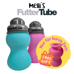 Futtertube mit Schleckaufsatz